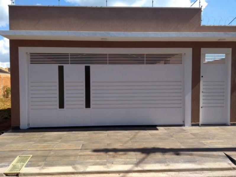 Portão Social de Aço Orçamento Guatapará - Portão de Aço para Garagem